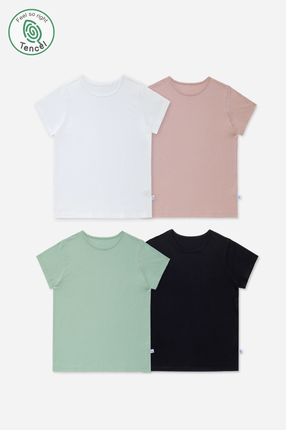 살랑텐셀 티셔츠 (4종세트)잠옷, 홈웨어, 아동내복, 아동속옷,성인잠옷,고후나비