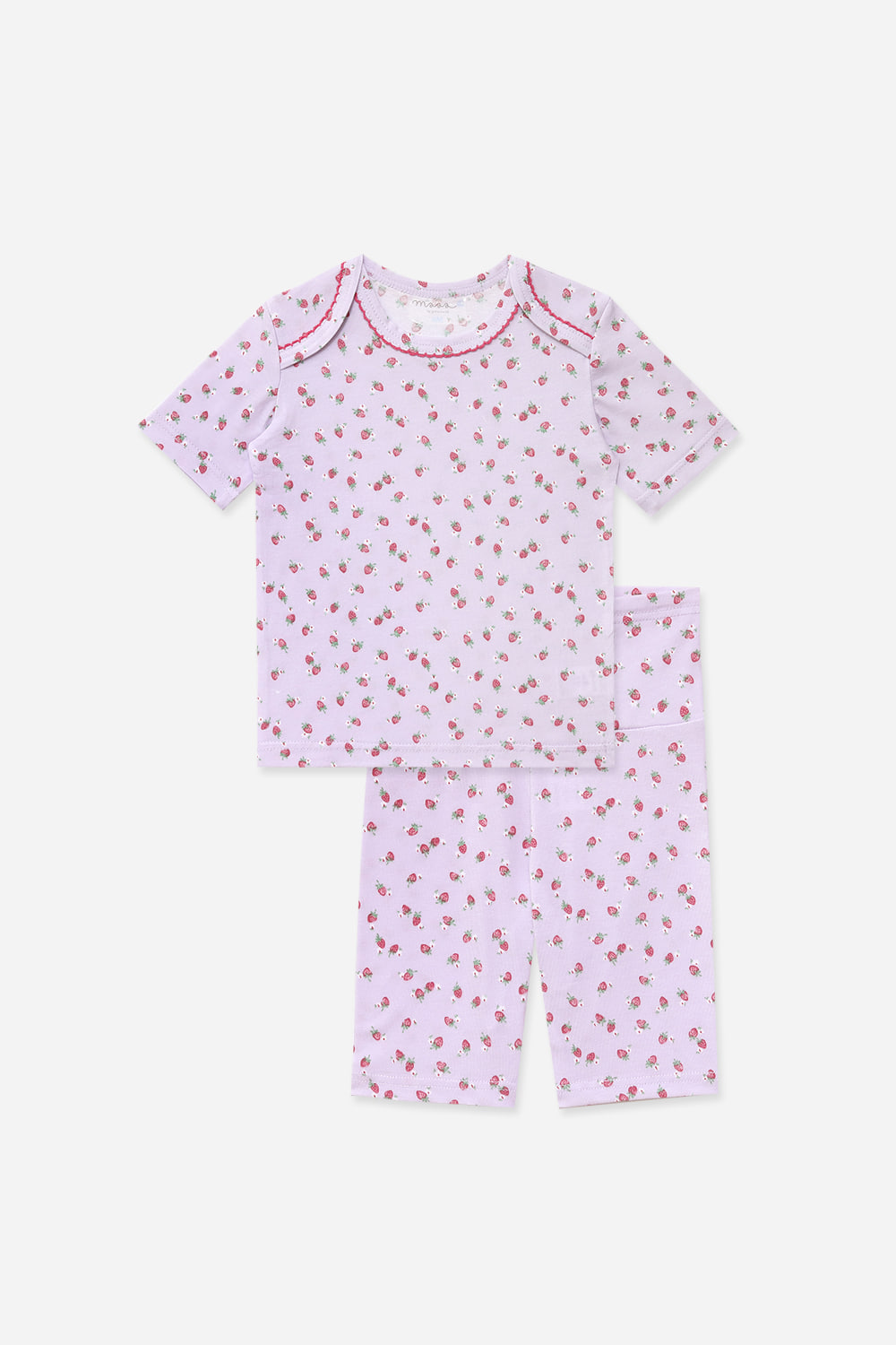 보라딸기 베이비-5부잠옷, 홈웨어, 아동내복, 아동속옷,성인잠옷,고후나비